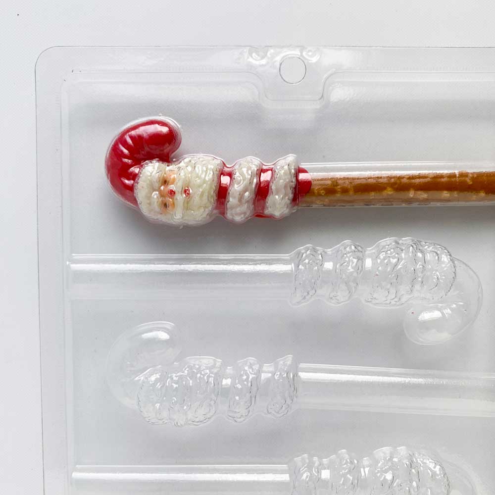 Candy Cane Santa Pretzel Rod Mold - Image 5