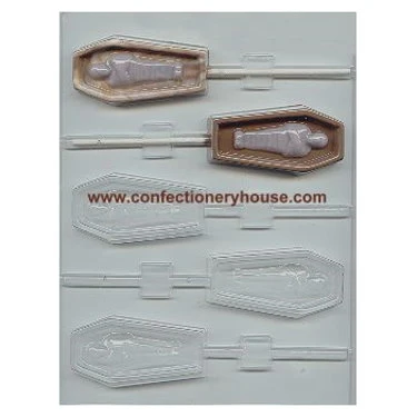 Casket with Mummy Lollipop Chocolate Mold