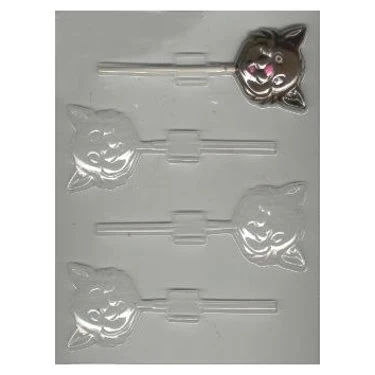 Cat Head Lollipop Chocolate Mold