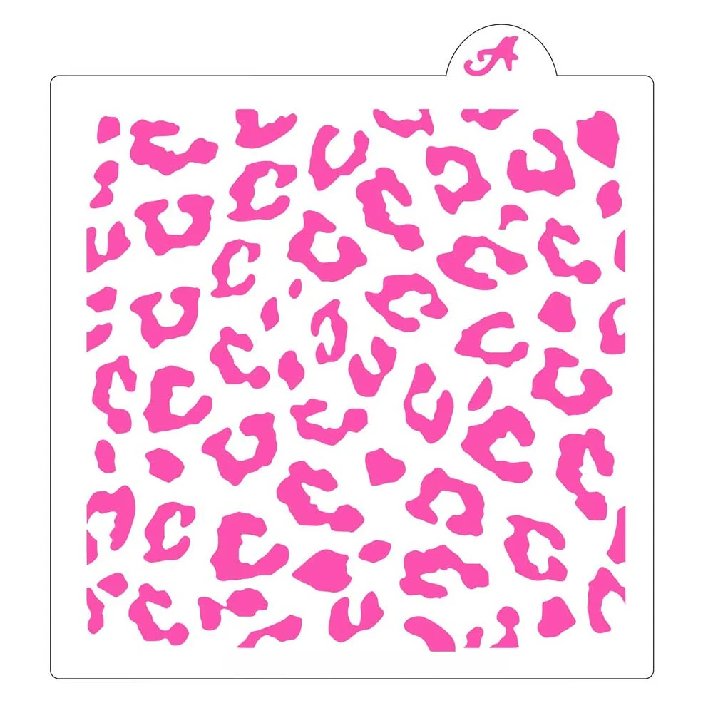 Cheetah Print Cookie Stencil