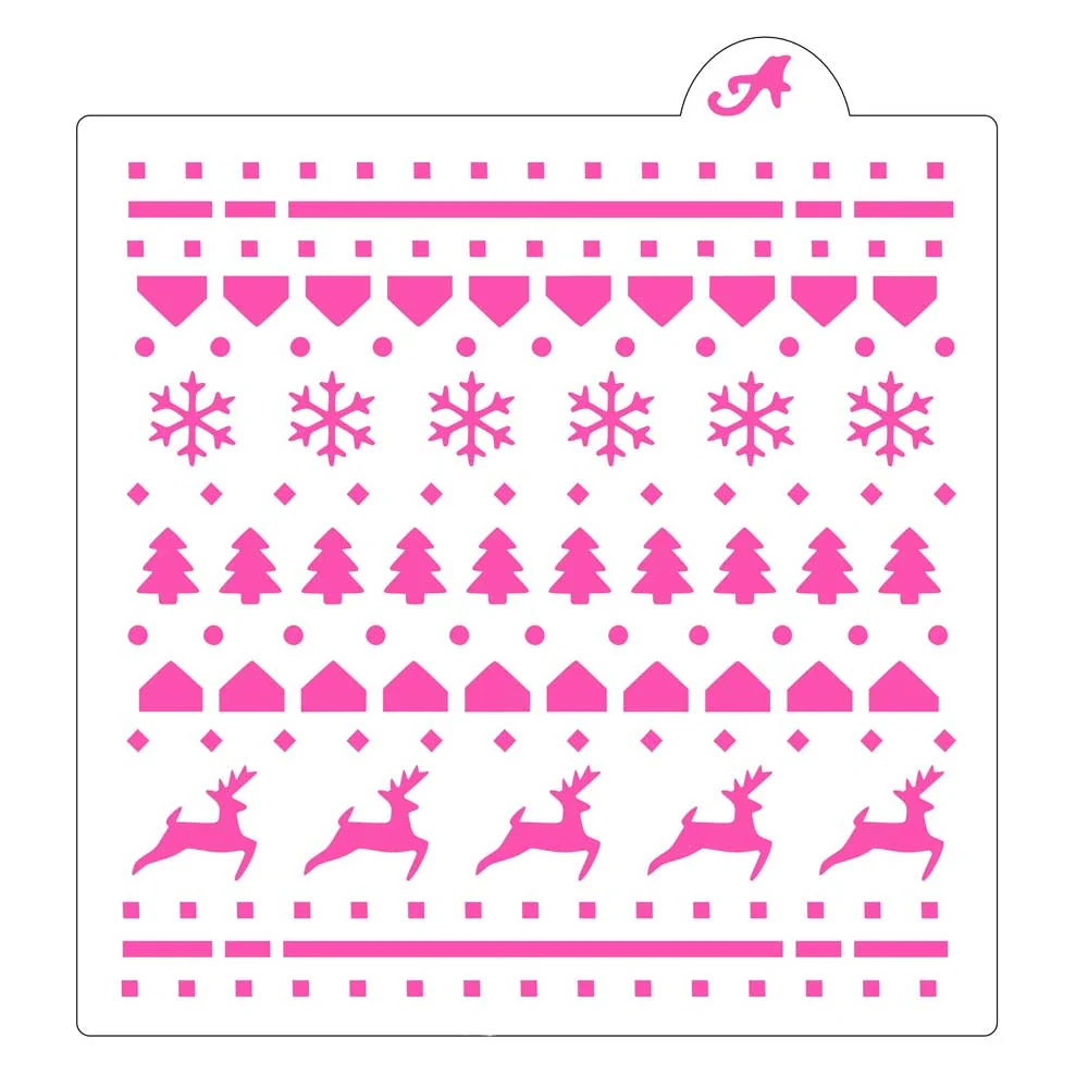 Christmas Sweater Pattern Cookie Stencil
