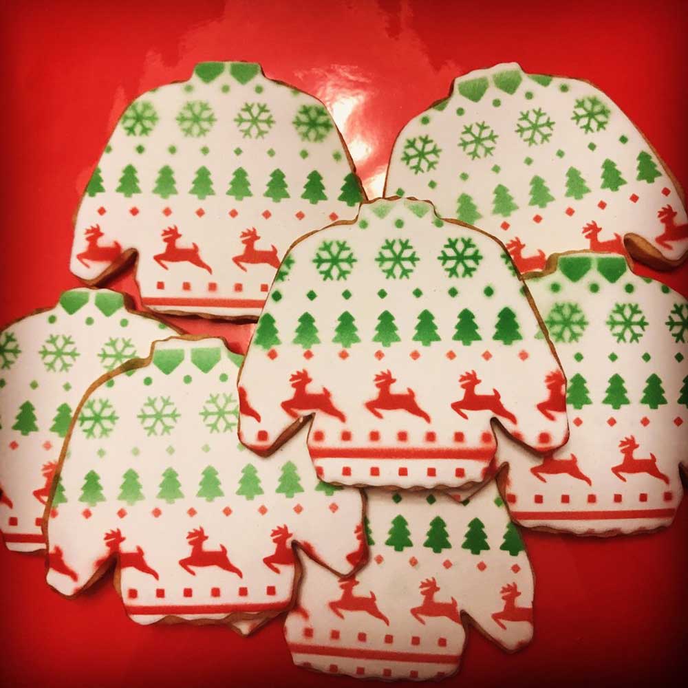 Christmas Sweater Pattern Cookie Stencil - Image 2