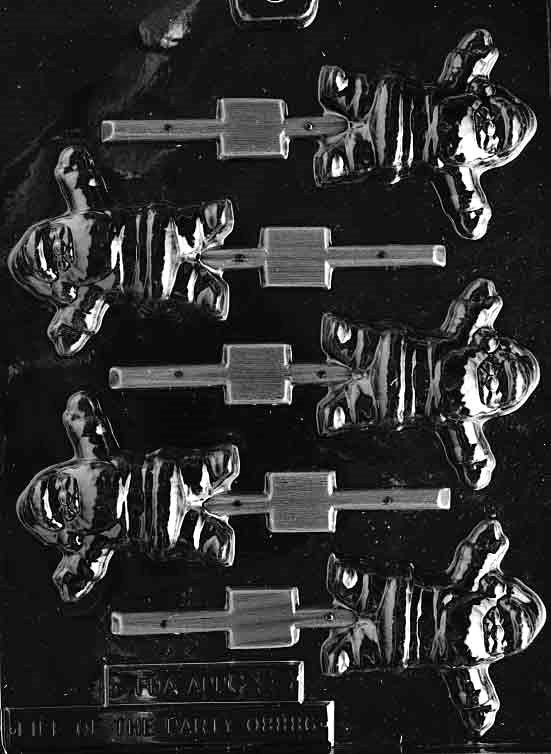 Chubby Waving Santa Pop Candy Mold