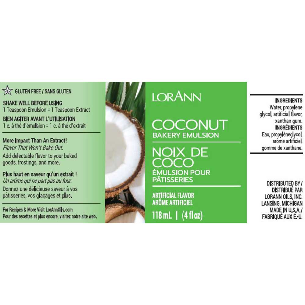 Coconut Flavor Bakery Emulsion - Image 2