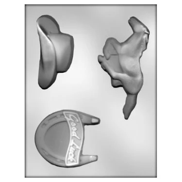 Cowboy Assortment Candy Mold