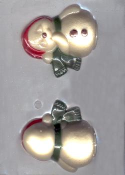 Cute Snowman 3-D Candy Mold