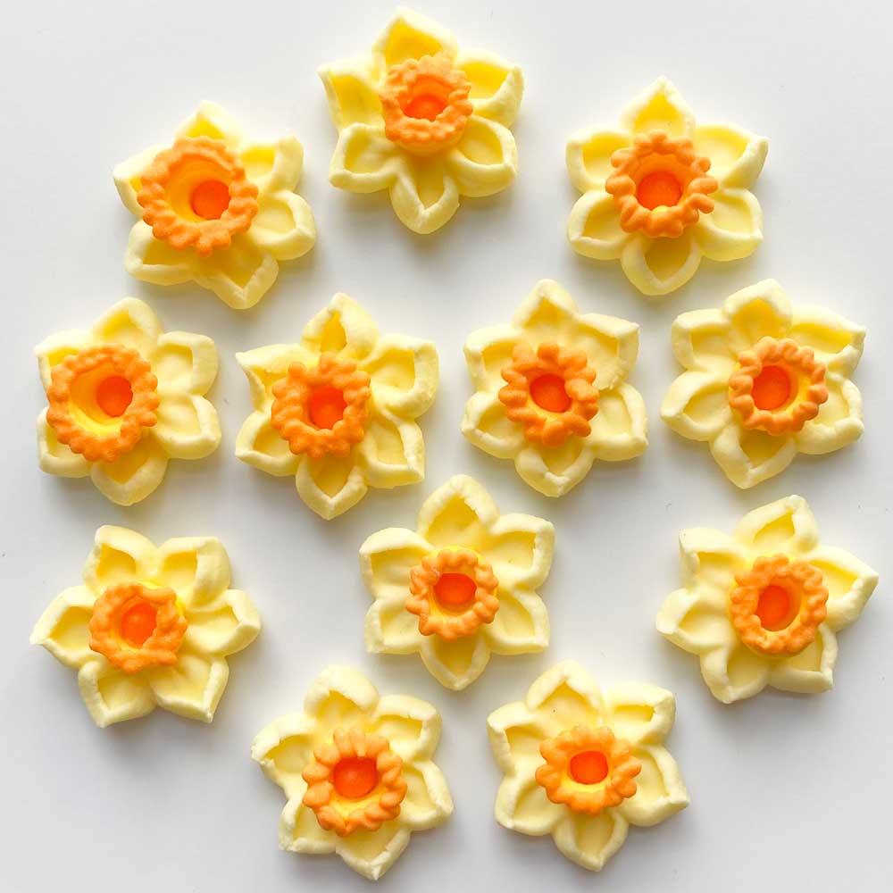 Daffodil Royal Icing Flowers