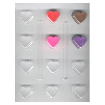 Deep Bite Size Heart Candy Mold
