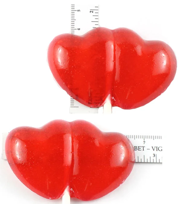 Double Heart Pop Hard Candy Mold - Image 2