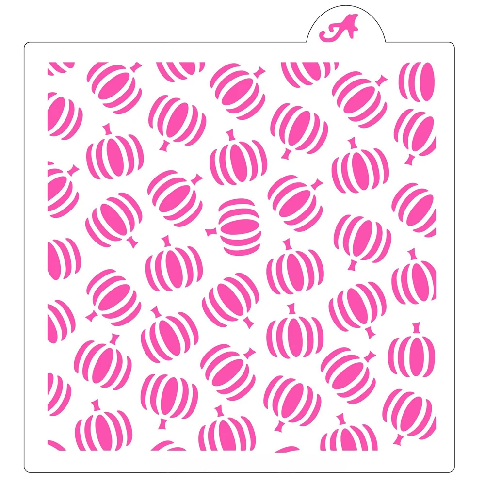 Fall Pumpkin Pattern Cookie Stencil