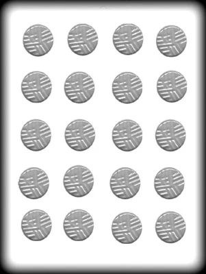 Flat Round Mints Hard Candy Mold