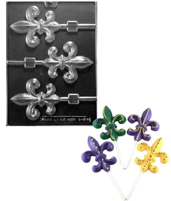 Fleur De Lis Pop Candy Mold