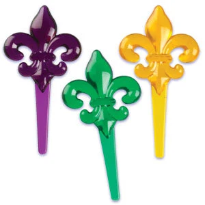 Fleur De Lis Cupcake Picks