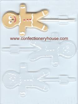 Gingerbread Boy Pop Candy Mold
