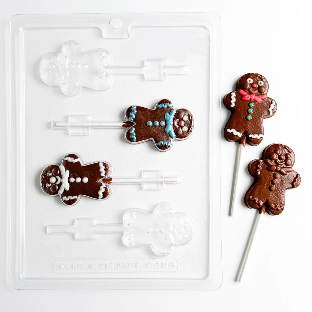 Gingerbread Man Pop Candy Mold