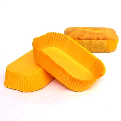 Golden Yellow Mini Loaf Baking Cups