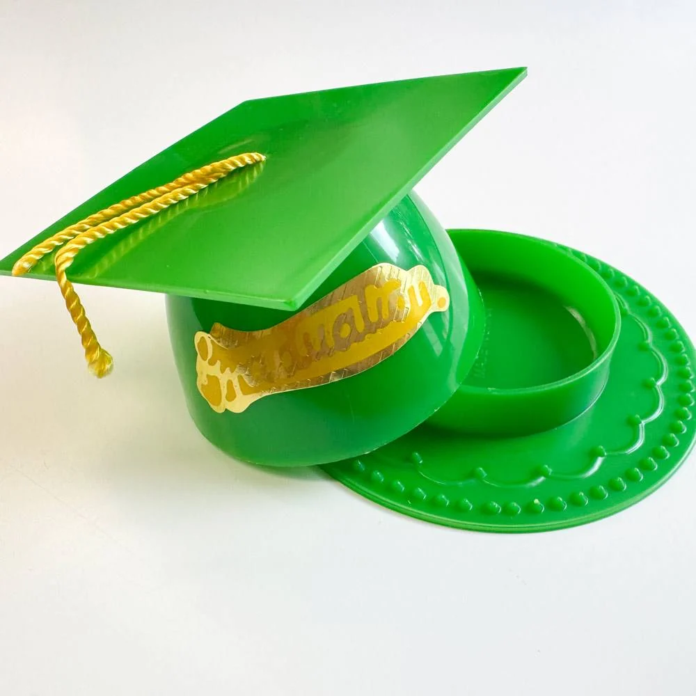 Green Graduation Cap Cake Topper - Image 2