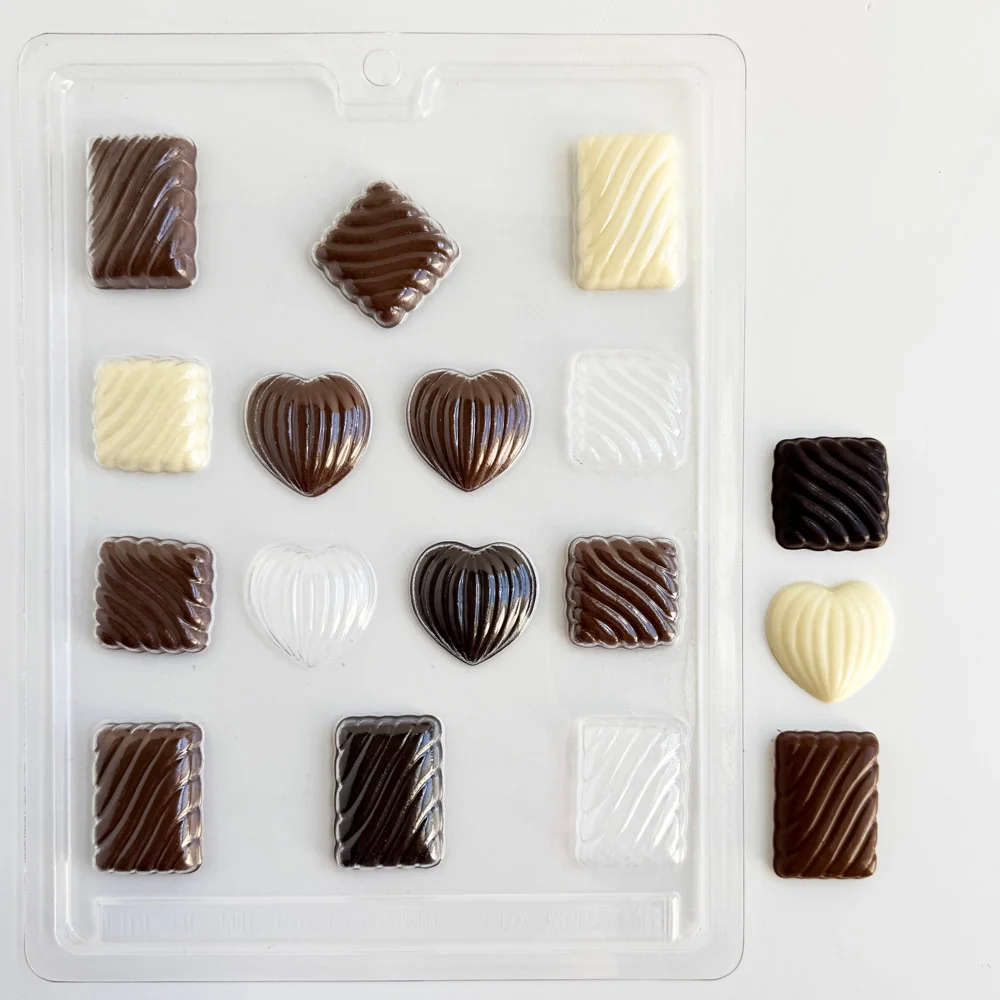 Grooved Assortment Candy Mold