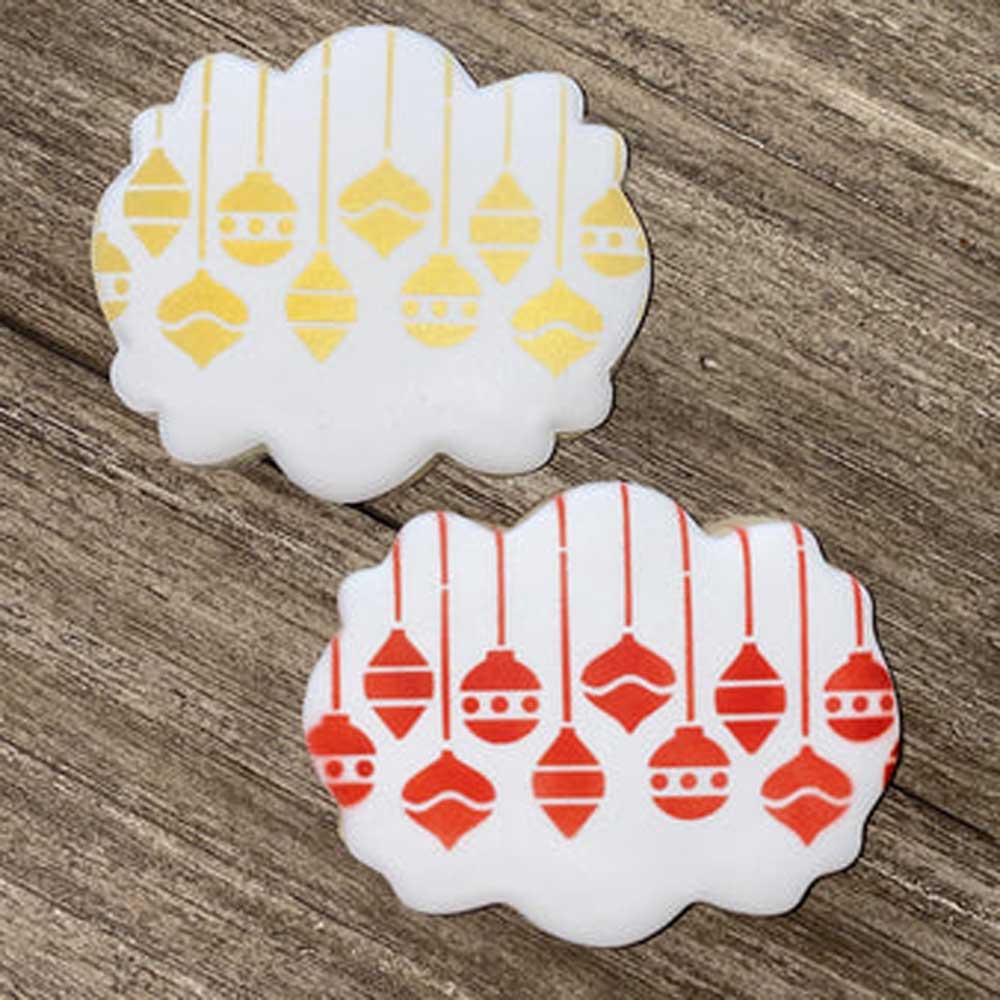 Hanging Ornaments Cookie Stencil - Image 2
