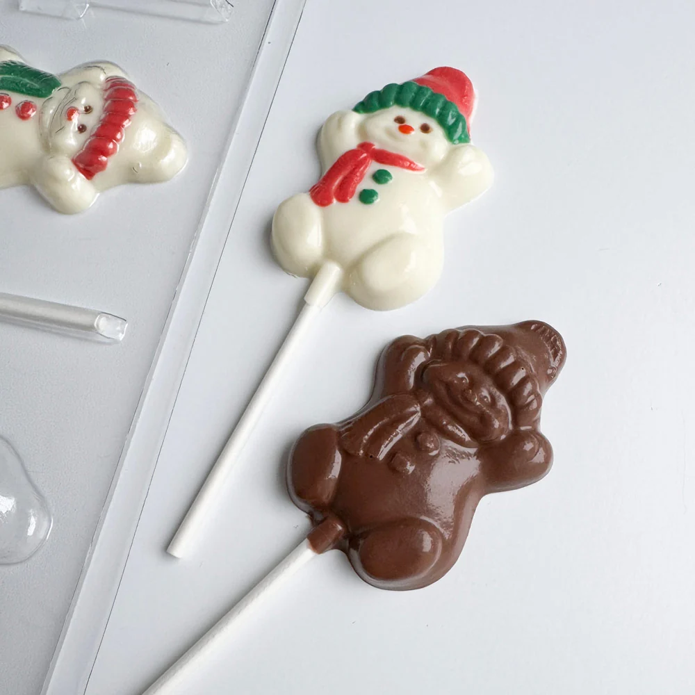 Happy Snowman Pop Candy Mold - Image 2