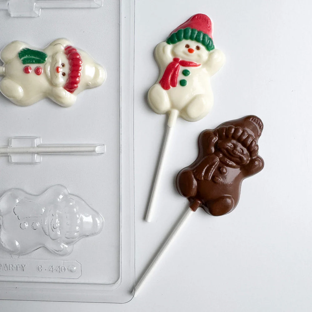 Happy Snowman Pop Candy Mold - Image 3
