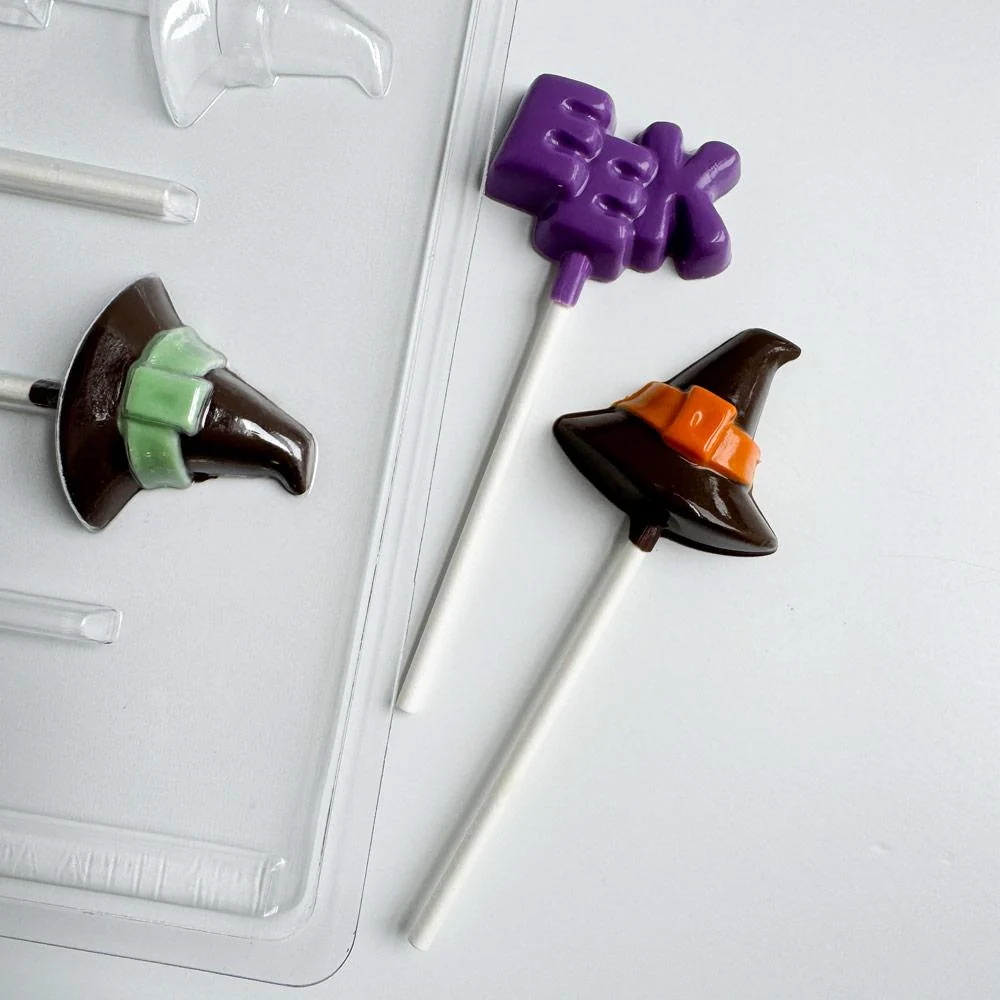 Witch Hat and Eek Lollipop Chocolate Mold - Image 2