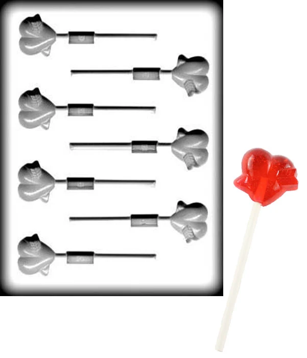 Heart With Arrow Pop Hard Candy Mold