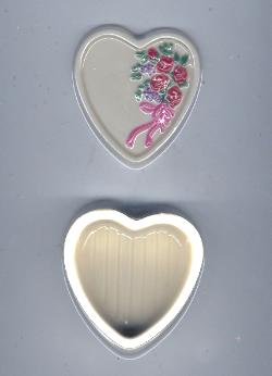 Heart With Bouquet Pour Box Mold