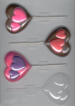 Hearts On Hearts Pop Candy Mold