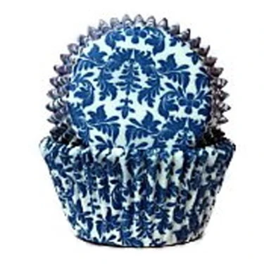 High Tea Blue and White Baking Cups