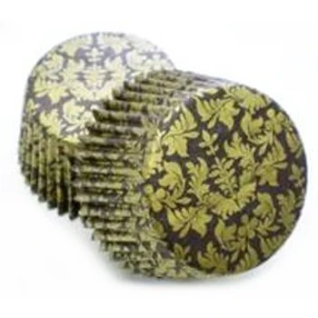 High Tea Chocolate and Gold Baking Cups