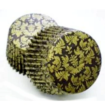 High Tea Jumbo Chocolate and Gold Muffin Cups