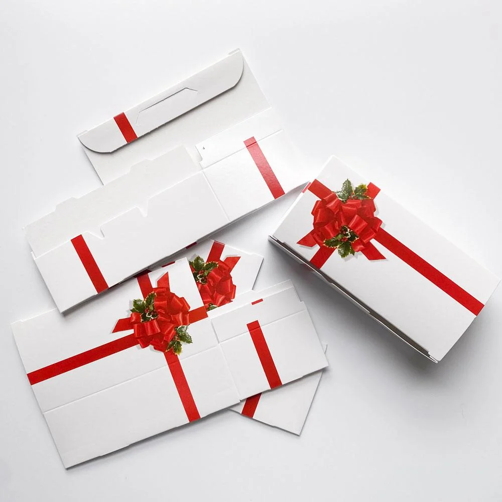 Holly and Ribbon Candy Box Half Pound - Image 2