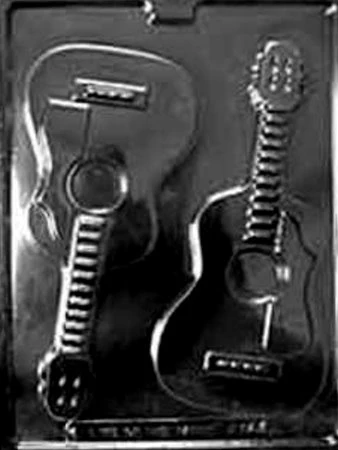 Large Guitar Pieces Candy Mold
