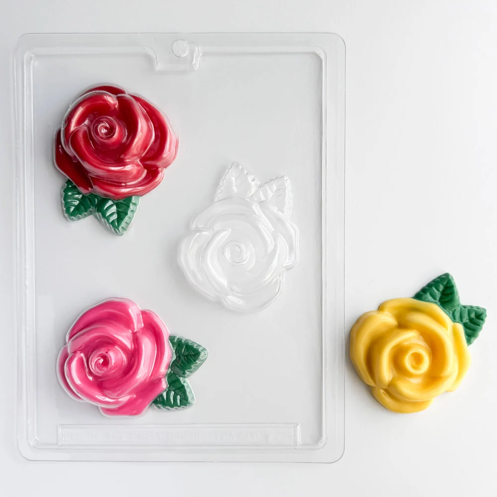 Large Rose Pieces Candy Mold