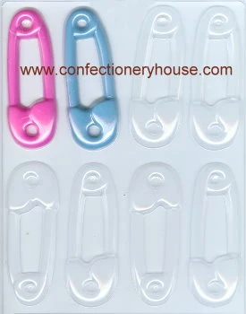 Large Baby Safety Pin Chocolate Mold