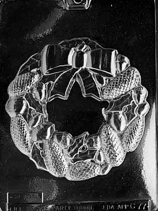 Large Wreath Candy Mold