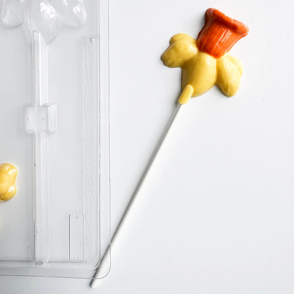 Long Stem Daffodil Lollipop Candy Mold - Image 2