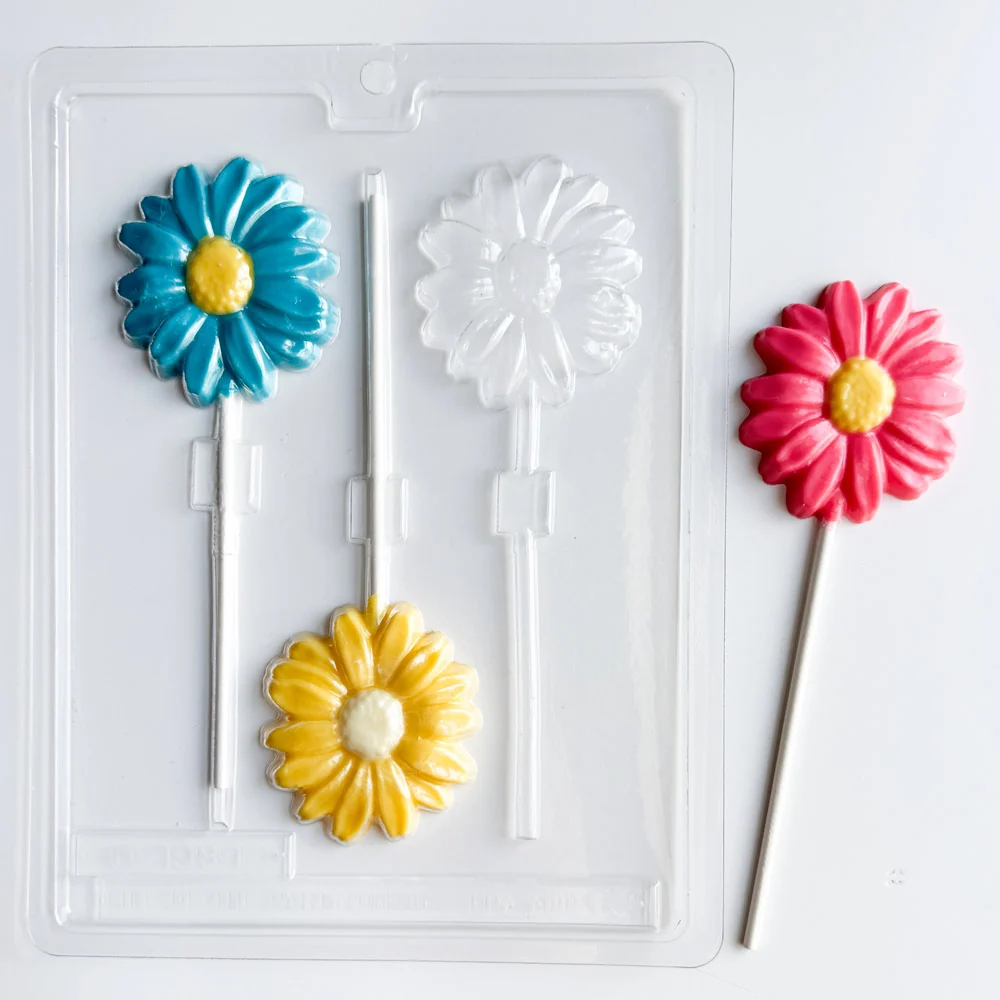 Long Stem Daisy Lollipop Candy Mold