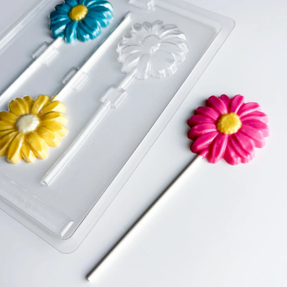 Long Stem Daisy Lollipop Candy Mold - Image 2