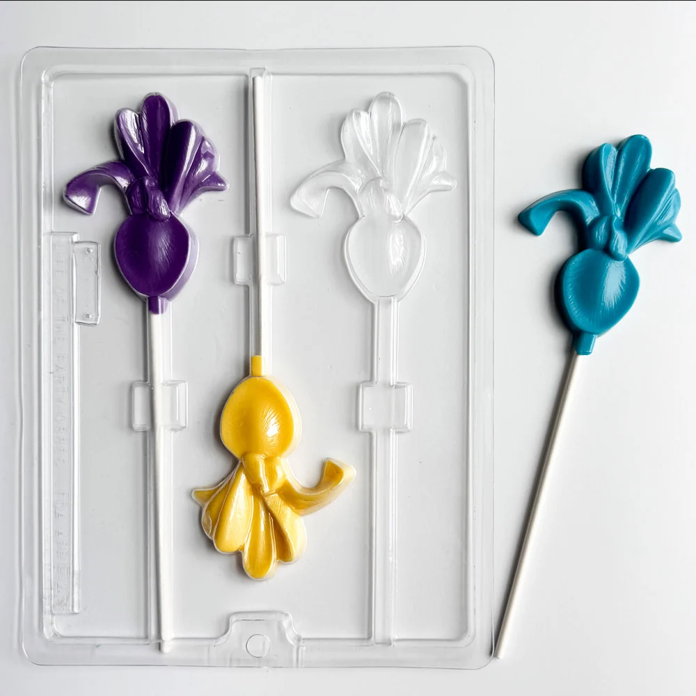 Long Stem Iris Pop Candy Mold