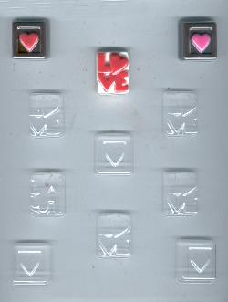 Love Squares Candy Mold