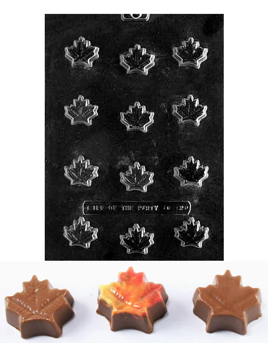 Maple Leaf Pieces Candy Mold
