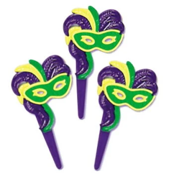 Mardi Gras Mask Jewel Pick