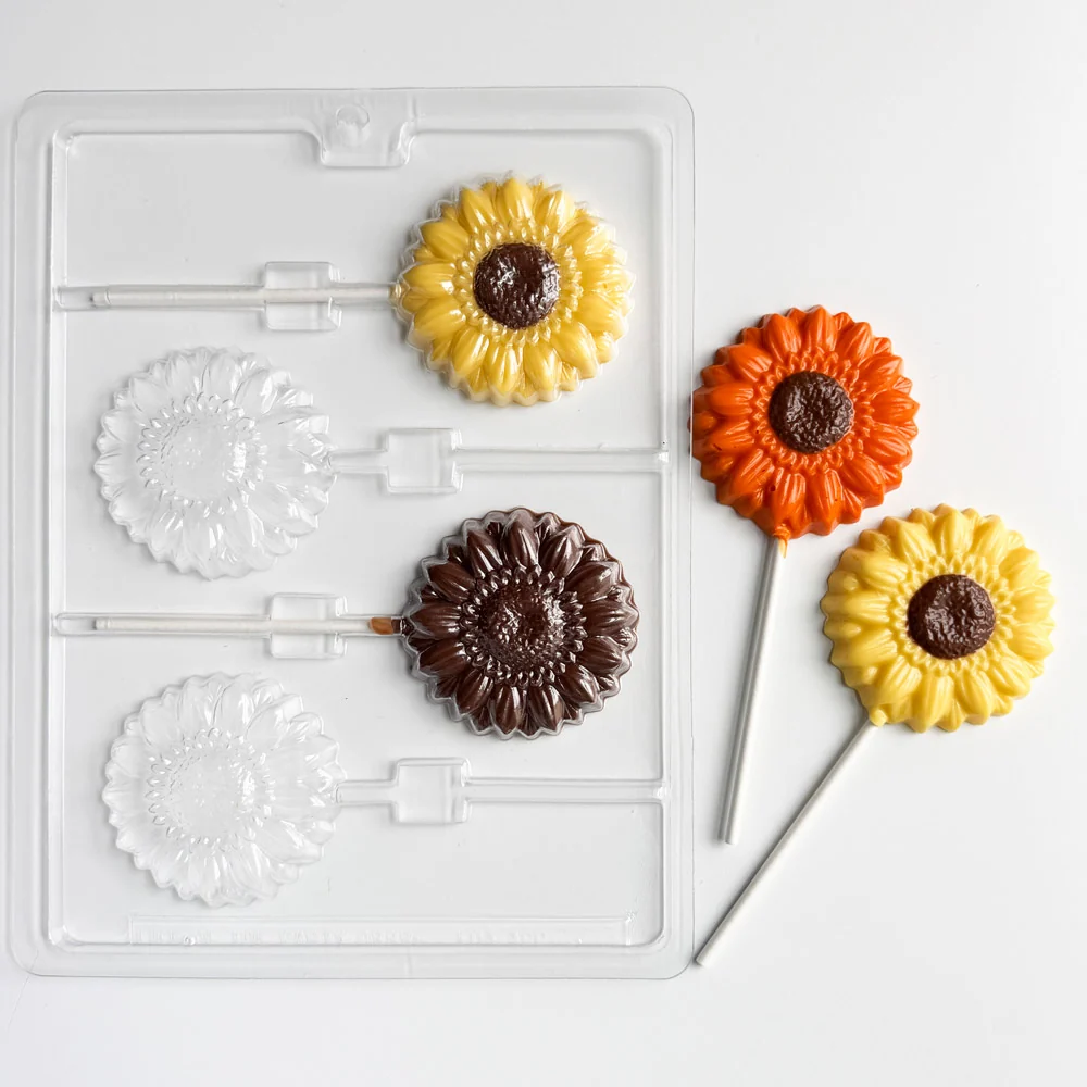 Medium Sunflower Lollipop Candy Mold