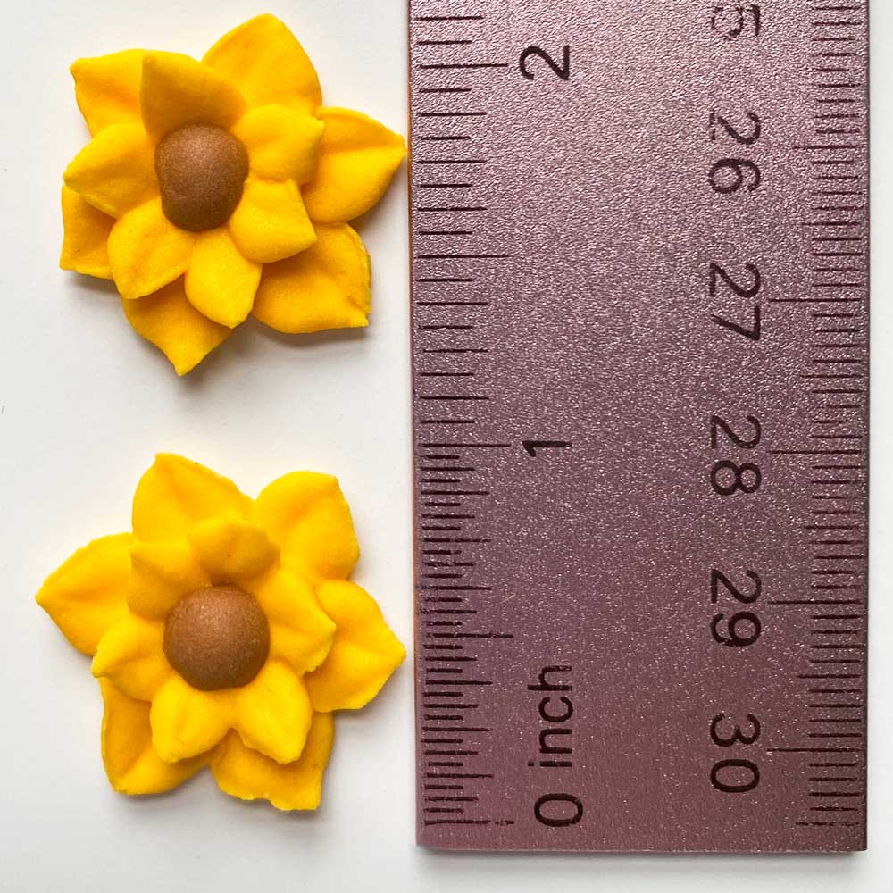Sunflower Royal Icing Decorations - Image 2