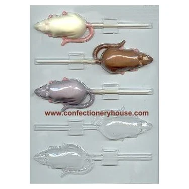 Mouse or Rat Lollipop Chocolate Mold