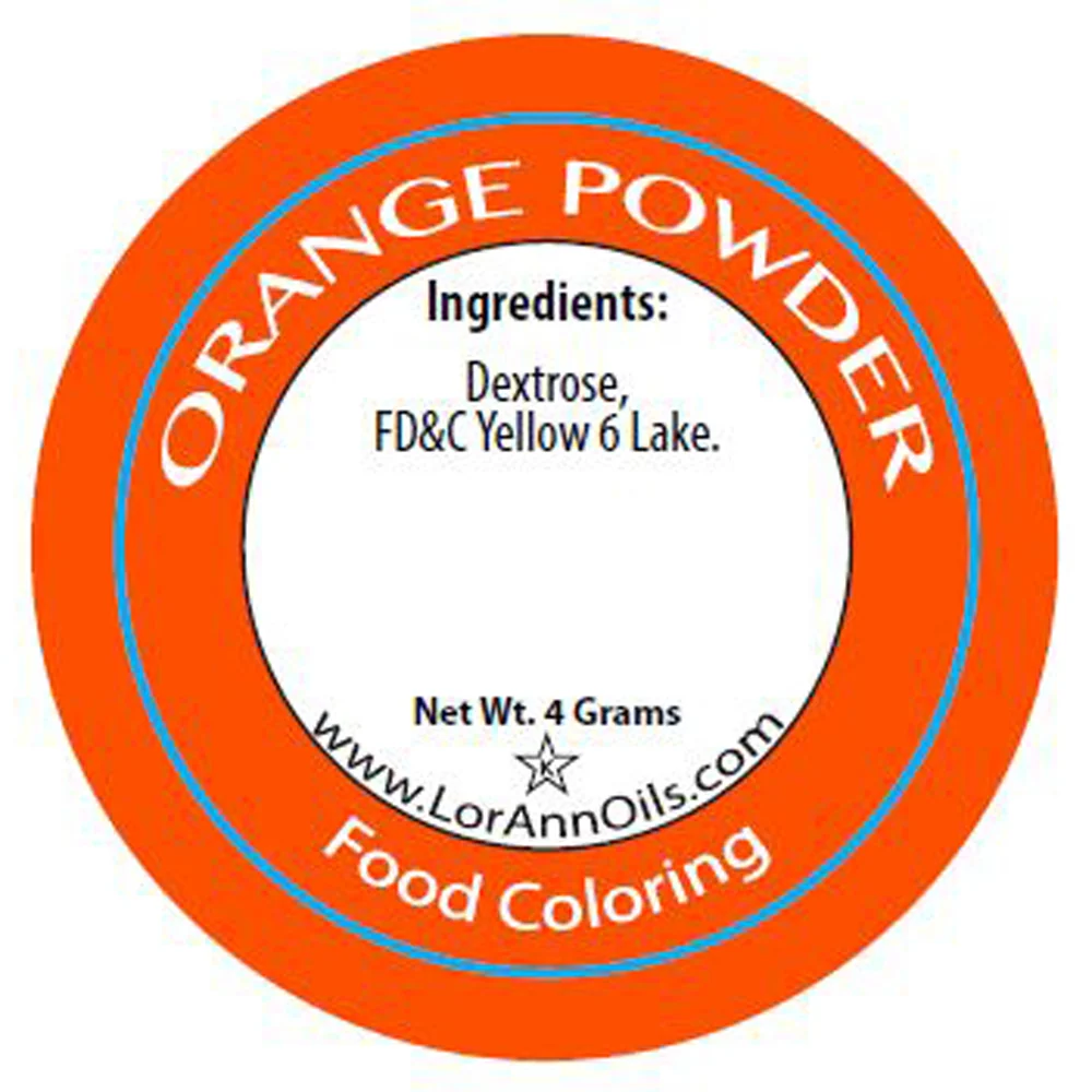 Orange Powder Food Color - Image 2