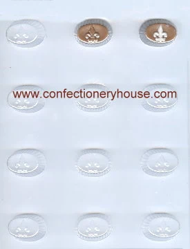 Oval Fleur-De-Lis Candy Molds