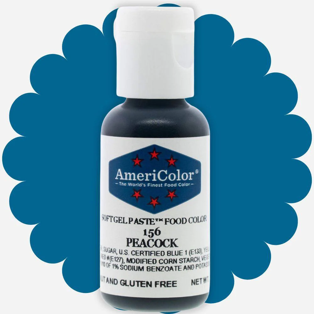 Peacock AmeriColor Gel Paste Food Color